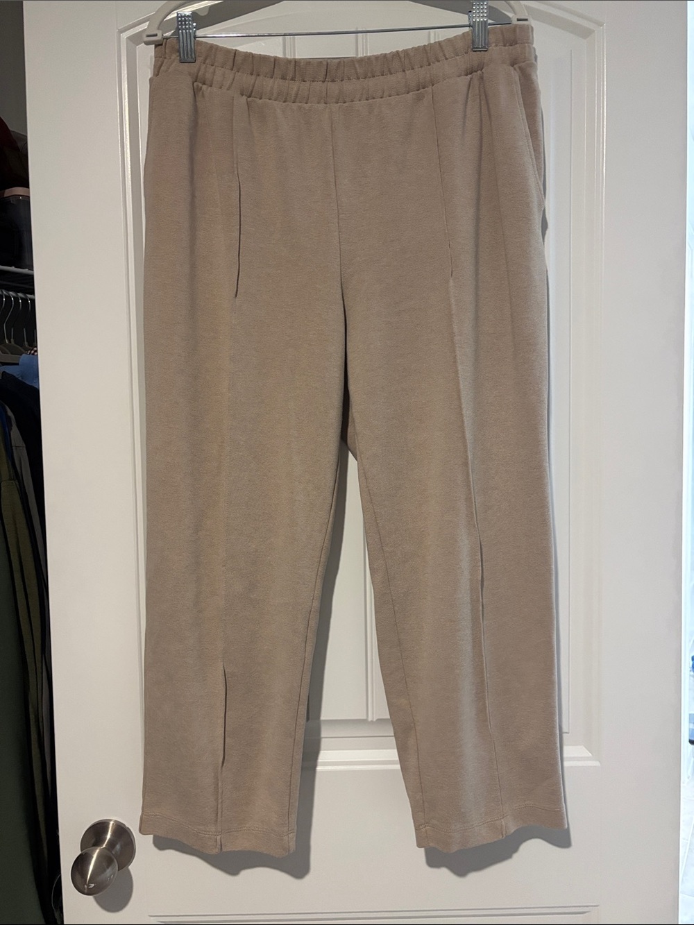 a new day Beige Elastic-Waist Dress Pants